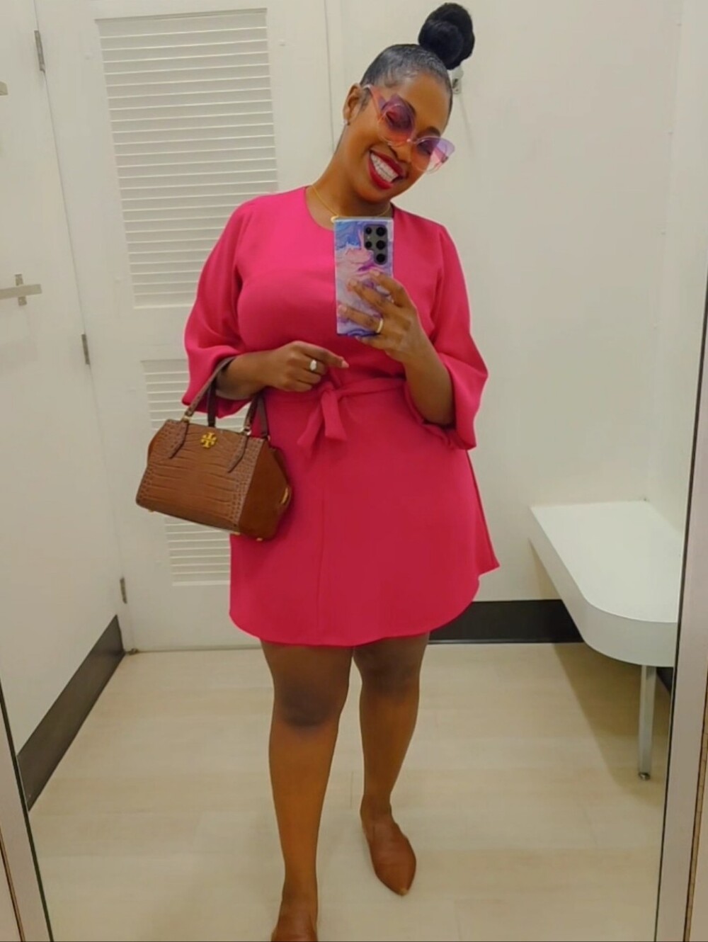 ZARA Fuschia Dress